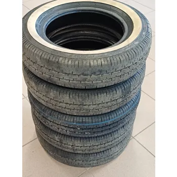 5 szt. opon RADAR 125/80R12 Dimax Classic 62S TL White Wall (30 mm) M+S - używane(pr z białym pasem)