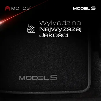 Personalizowane welurowe dywaniki podłogowe kompatybilny z Tesla Model S od 2012