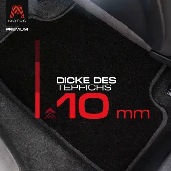 Spersonalizowane welurowe dywaniki samochodowe kompatybilny z Volkswagen Touareg II 2010-2018