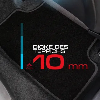 Spersonalizowane welurowe dywaniki samochodowe kompatybilny z Volkswagen UP od 2011