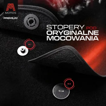 Spersonalizowane welurowe dywaniki samochodowe kompatybilny z Volkswagen Touareg I 2002-2010 8 stoperów