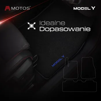 Personalizowane welurowe dywaniki podłogowe kompatybilny z Tesla Model Y od 2020