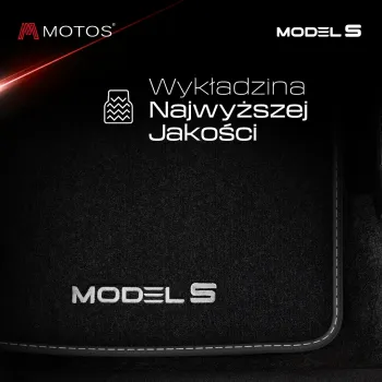 Personalizowane welurowe dywaniki podłogowe kompatybilny z Tesla Model S od 2012