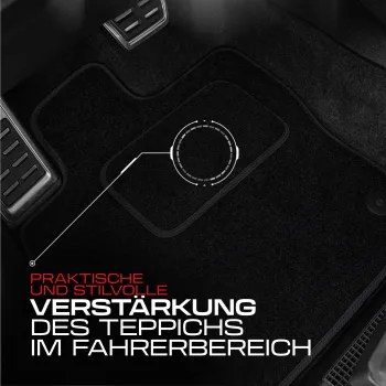 Spersonalizowane welurowe dywaniki samochodowe kompatybilny z Volkswagen Touran II od 2015 7 osobowy