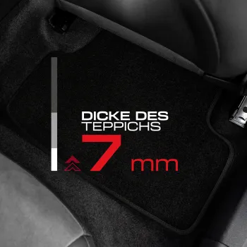 Spersonalizowane welurowe dywaniki samochodowe kompatybilny z Volkswagen Touran II od 2015 7 osobowy