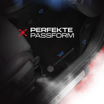 Spersonalizowane welurowe dywaniki samochodowe kompatybilny z Volkswagen Touran II od 2015 7 osobowy