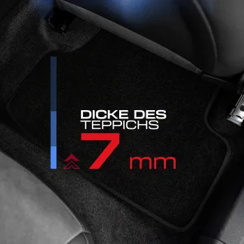 Spersonalizowane welurowe dywaniki samochodowe kompatybilny z Volkswagen Touran II od 2015 7 osobowy