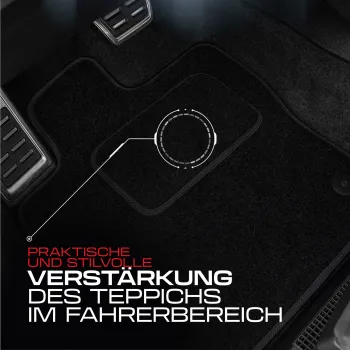 Spersonalizowane welurowe dywaniki samochodowe kompatybilny z Jeep Compass I 2006-2016