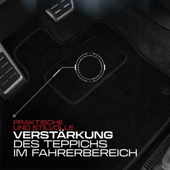 Spersonalizowane welurowe dywaniki samochodowe kompatybilny z Jeep Compass I 2006-2016