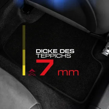 Spersonalizowane welurowe dywaniki samochodowe kompatybilny z Volkswagen Touran II od 2015 7 osobowy