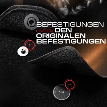 Spersonalizowane welurowe dywaniki samochodowe kompatybilny z Volkswagen Touran II od 2015 7 osobowy