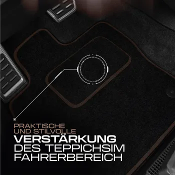 Spersonalizowane welurowe dywaniki samochodowe kompatybilny z Volkswagen Touran II od 2015 7 osobowy