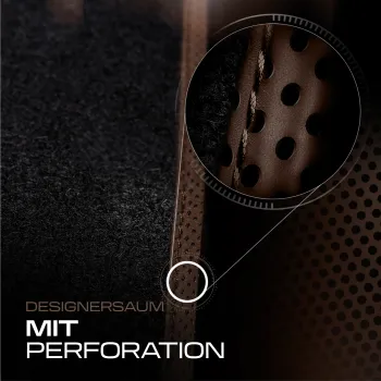 Spersonalizowane welurowe dywaniki samochodowe kompatybilny z Volkswagen Touran II od 2015 7 osobowy