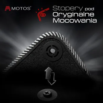 Welurowy dywanik kierowcy Standard kompatybilny z Toyota Auris I 2007-2012