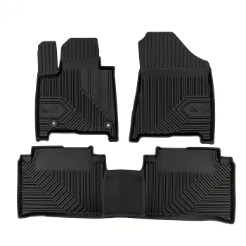 Gumowe dywaniki samochodowe pasują do Hyundai Santa Fe V od 2023 7 osobowy, 1 i 2 rząd siedzeń