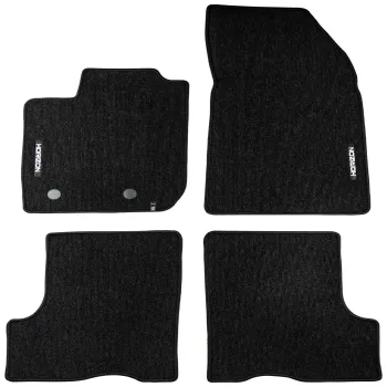 Welurowe dywaniki podłogowe pasują do Dacia Duster II 2017-2021 rozstaw między środkami stoperów 21,5cm