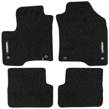 Welurowe dywaniki podłogowe pasują do Fiat Panda III od 2011 Hatchback, nie pasują do Hybrydy (HEV)