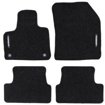 Welurowe dywaniki podłogowe pasują do Peugeot 3008 II 2016-2024 nie pasują do Hybrydy (HEV)
