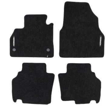 Welurowe dywaniki podłogowe pasują do Renault Kangoo II 2007-2021 1 i 2 rząd siedzeń