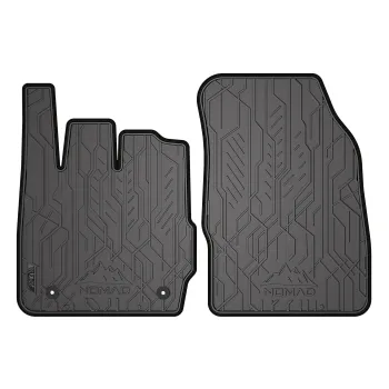 Przednie dywaniki gumowe pasują do Ford Fiesta VI 2008-2017 1 rząd siedzeń, stopery po stronie kierowcy, dystans między stoperami 30cm