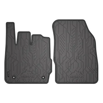 Przednie dywaniki gumowe pasują do Ford Fiesta VI 2008-2017 1 rząd siedzeń, stopery po stronie kierowcy, dystans między stoperami 30cm