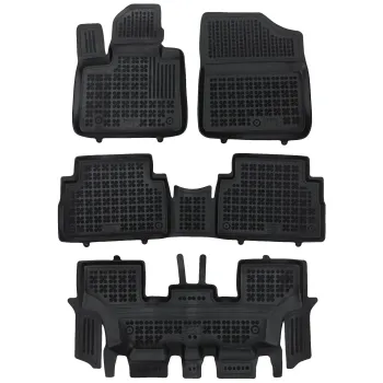 Gumowe dywaniki samochodowe pasują do Hyundai Santa Fe