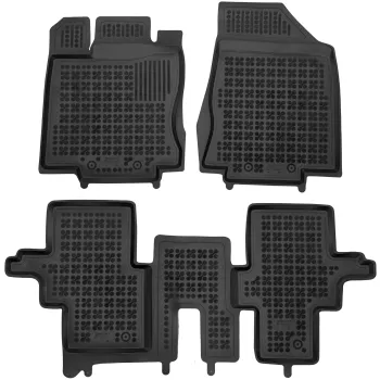 Gumowe dywaniki samochodowe pasują do Infiniti QX60 I 2013-2020 7 osobowy (złożony 3 rząd siedzeń)