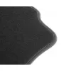 Dywaniki welurowe Premium do Ford Explorer V 2010-2019 - Czarna lamówka matowa (nubuk) obszyta czarną nicią długość dywanika kierowcy od strony drzwi