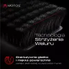 Dywaniki welurowe MOTOS Premium™ do Dodge RAM 1500 IV 2013-2018 - Czarna lamówka skórzana (błyszcząca) obszyta czerwoną i białą nicią wersja krótka, w