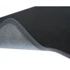 Dywaniki welurowe MOTOS Premium™ do Skoda Octavia II 2004-2013 - Czarna lamówka matowa (nubuk) obszyta czerwoną i niebieską nicią wersja przed lifting