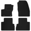 Dywaniki welurowe MOTOS Standard™ do Ford Grand C-MAX II 2010-2019 wersja 5 osobowa - Czarno-biała lamówka materiałowa