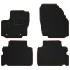 Dywaniki welurowe MOTOS Standard™ do Ford S-MAX 2006-2015 - Czarno-brązowa lamówka materiałowa wersja 5 osobowa