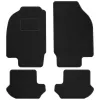 Dywaniki welurowe MOTOS Standard™ do Ford Ka 1996-2008 - Czarna lamówka materiałowa po liftingu (2004-2008) - 4 rzepy