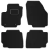 Dywaniki welurowe MOTOS Standard™ do Ford Mondeo 2007-2014 - Czarno-biała lamówka materiałowa