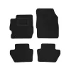 Dywaniki welurowe MOTOS Standard™ do Ford Ka 2008-2016 - Czarno-brązowa lamówka materiałowa