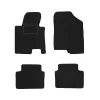 Dywaniki welurowe MOTOS Standard™ do Kia Ceed 2012-2018 - Czarno-biała lamówka materiałowa