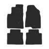 Dywaniki welurowe MOTOS Standard™ do Chevrolet Captiva 2006-2018 - Czarno-biała lamówka materiałowa 2-rząd siedzeń dwuczęściowy