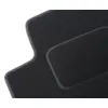 Dywaniki welurowe Standard do Ford Kuga II 2013-2015 - Czarno-szara lamówka materiałowa