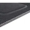 Dywaniki welurowe MOTOS Standard™ do Skoda Superb 2008-2015 - Czarno-biała lamówka materiałowa 4 stopery