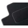 Dywaniki welurowe MOTOS Standard™ do Volvo S40 2004-2012 - Czarno-biała lamówka materiałowa