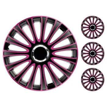 Kołpaki samochodowe Lemans - Lemans Pro Pink Black 17 cali