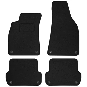 Dywaniki welurowe MOTOS Standard™ do SEAT Exeo 2008-2013 - Czarna lamówka materiałowa
