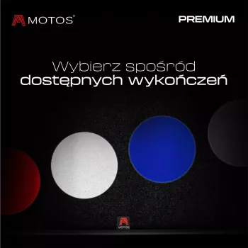 Dywaniki welurowe MOTOS Premium™ do Citroen C-Zero 2010-2020 - Czarna lamówka matowa (nubuk) obszyta czerwoną i białą nicią