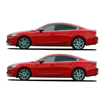 Listwy boczne do Mazda CX-5 I KE 2012-2017 5-drzwiowy - Czarny, Typ V