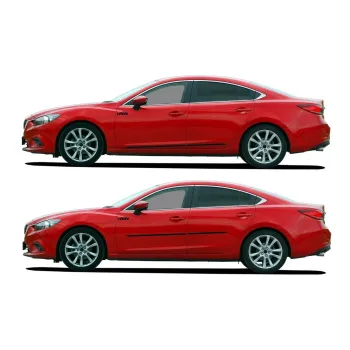 Listwy boczne do Mazda CX-5 II KF od 2017 5-drzwiowy - Carbon, Typ W