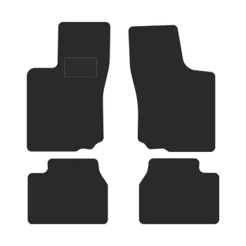 Dywaniki welurowe MOTOS Standard™ do Opel Corsa B 1993-2000 - Czarno-biała lamówka materiałowa