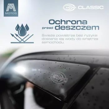 Owiewki na szyby samochodowe z serii Satuna do Opel Astra Classic IV 2009-2015
