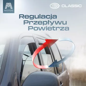 Owiewki na szyby samochodowe z serii Satuna do Ford Ranger V 2015-2022
