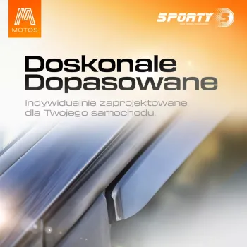 Owiewki na szyby samochodowe z serii Sporty do Volkswagen Golf VI Plus 2009-2014